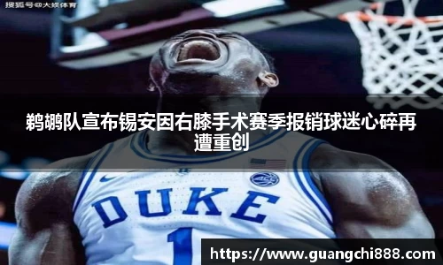 鹈鹕队宣布锡安因右膝手术赛季报销球迷心碎再遭重创
